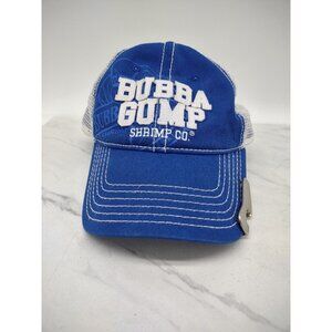 VTG Bubba Gump Shrimp Co. Hat Cap Blue Mesh Snapback w/ Bottle Opener Long Beach
